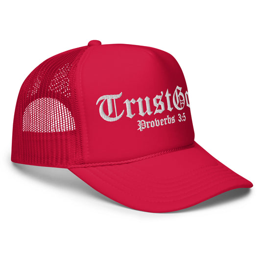 Trust God (RED) trucker hat